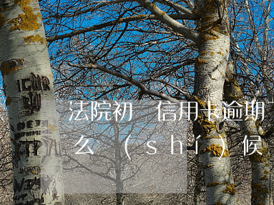 法院初審信用卡逾期了 欠信用卡被判決后什么時(shí)候執(zhí)行