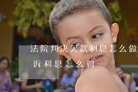 法院判决欠款利息怎么做账(欠钱法院判决胜诉利息怎么算)