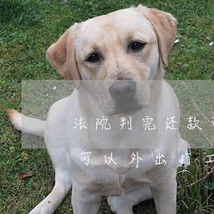 法院判完还款可以外出打工吗(法院判完还款可以外出打工吗)