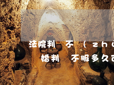 法院判決不準(zhǔn)離婚可以上訴嗎(離婚判決不服多久可以上訴)