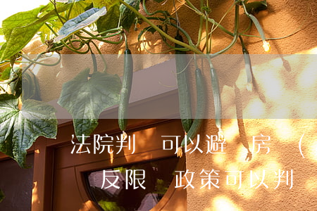 法院判決可以避開房產(chǎn)限購嗎(違反限購政策可以判決過戶嗎)