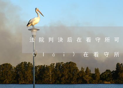 法院判決后在看守所可以探視嗎(判決書下來(lái)在看守所可以探視嗎)