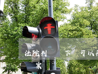 法院判決書下來可以再報案嗎(法院判了還能報案嗎)