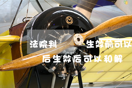 法院判決書沒生效前可以和解嗎(民事訴訟判決后生效后可以和解嗎)