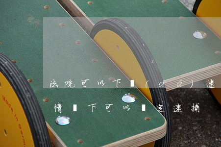 法院可以下達(dá)逮捕令嗎(法院在什么情況下可以決定逮捕)