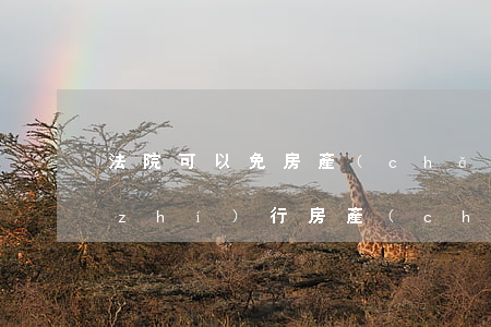 法院可以免房產(chǎn)稅嗎(法院執(zhí)行房產(chǎn)強制過戶的稅費是否有優(yōu)惠)