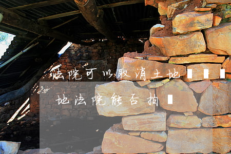 法院可以取消土地證嗎(沒有辦理土地證的土地法院能否拍賣?)