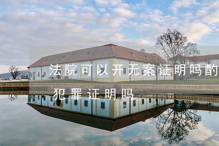 法院可以开无案证明吗(酌定不起诉可以开无犯罪证明吗)