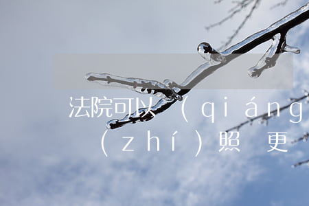 法院可以強(qiáng)制營業(yè)執(zhí)照變更嗎(被法院起訴了可以辦營業(yè)執(zhí)照嗎)
