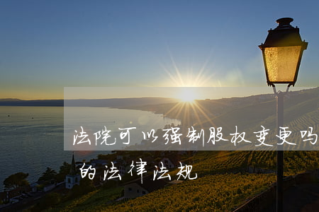 法院可以强制股权变更吗(法院强制变更股权的法律法规)