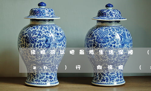 法院可以把最低生活保障費(fèi)執(zhí)行嗎(向法院執(zhí)行局申請(qǐng)最低生活費(fèi)怎么給)