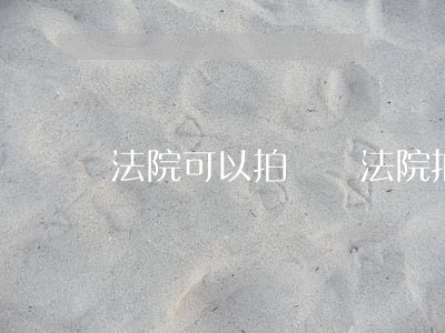 法院可以拍買嗎(法院拍賣法院工作人員可以買嗎)