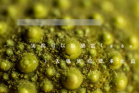 法院可以拒絕當(dāng)事人進(jìn)去嗎(法院要求出庭可以拒絕嗎)