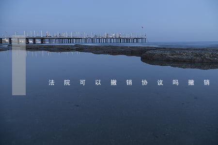 法院可以撤销协议吗(撤销协议的诉讼时效)