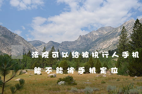 法院可以给被执行人手机定位吗(法院执行庭能不能将手机定位)