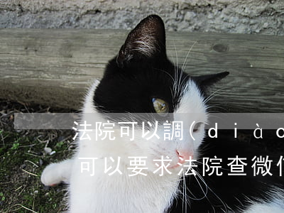法院可以調(diào)查微信聊天記錄嗎(可以要求法院查微信聊天記錄嗎?)