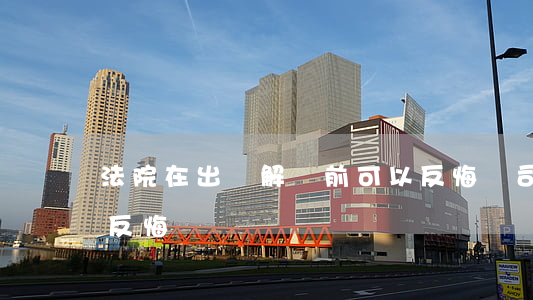 法院在出調解書前可以反悔嗎(司法調解書能反悔嗎)