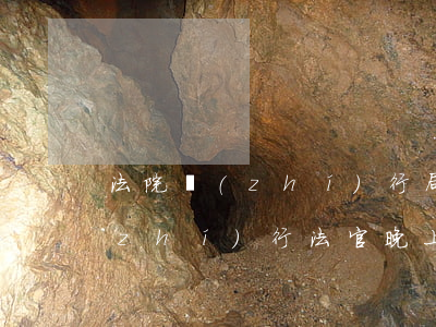 法院執(zhí)行局上門可以抓人嗎(執(zhí)行法官晚上會去抓人嗎)