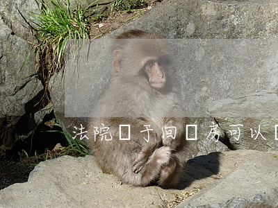 法院對于回遷房可以執(zhí)行嗎