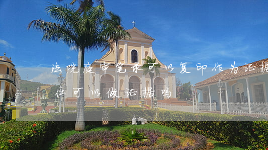 法院庭审笔录可以复印作为证据吗(庭审复印件可以做证据吗)