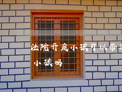 法院开庭小孩可以带进去吗(开庭家属可以带小孩吗)