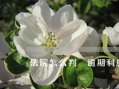法院怎么判決逾期利息
