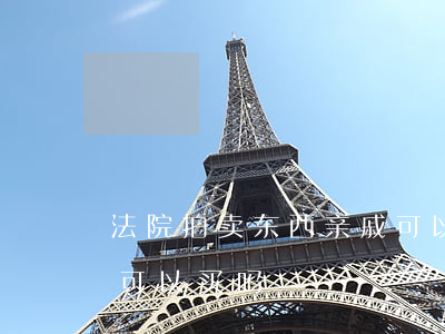 法院拍卖东西亲戚可以买吗(法院拍卖的东西可以买吗)