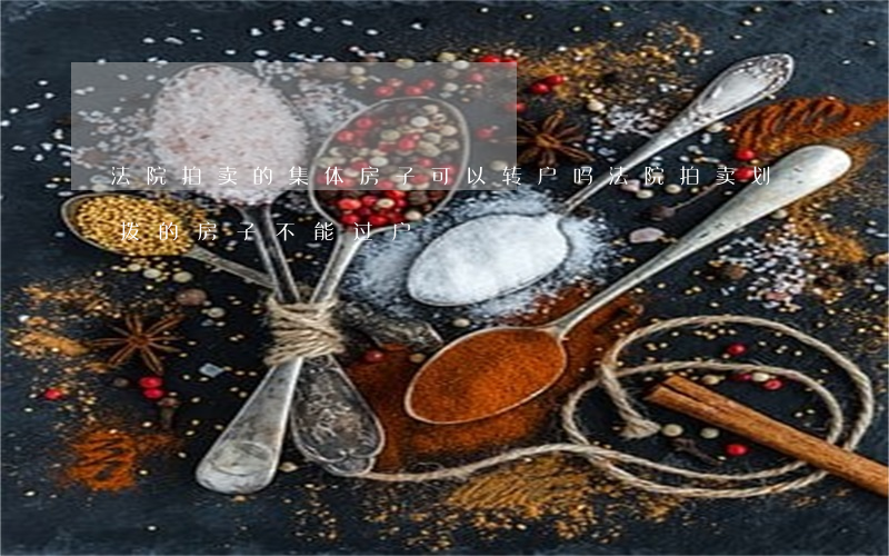 法院拍卖的集体房子可以转户吗(法院拍卖划拨的房子不能过户)