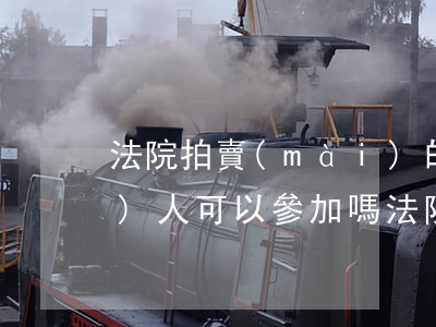 法院拍賣(mài)的房子申請(qǐng)人可以參加嗎(法院人員可以參加拍賣(mài)房子嗎)
