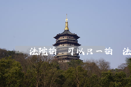 法院拍賣可以只一拍嗎(法院拍賣一人可成交嗎?)
