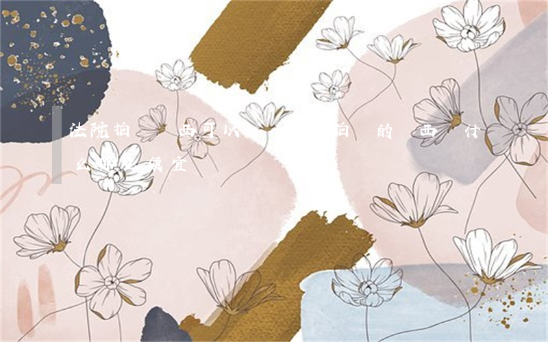 法院拍賣東西可以買嗎(法院拍賣的東西為什么那么便宜)