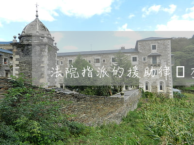 法院指派的援助律師有用嗎