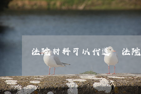 法院材料可以代送嗎(法院材料可以代送嗎)