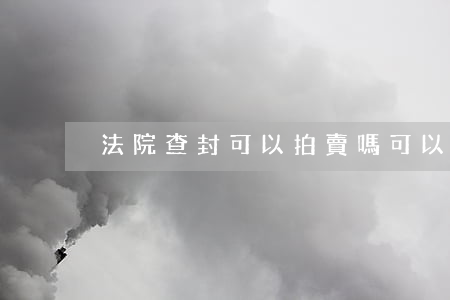 法院查封可以拍賣嗎(可以查封但不得拍賣)
