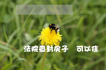 法院查封房子還可以住嗎(查封的房子還能住嗎)