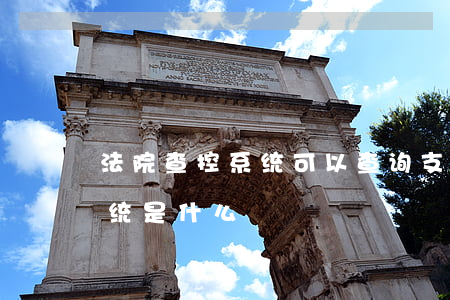 法院查控系统可以查询支付宝吗(法院查控系统是什么)