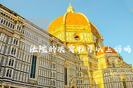法院的决定书可以上诉吗(裁定书能上诉吗)