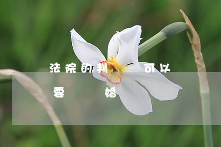 法院的判決書可以補辦離婚證嗎(有判決書還要辦離婚證嗎?)