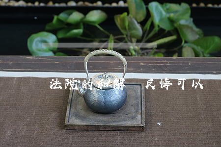 法院的和解書反悔可以嗎