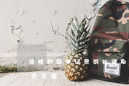法院的庭审记录可以调取吗(调取法院庭审记录流程)