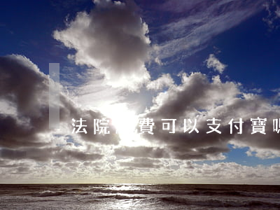 法院繳費可以支付寶嗎(法院網上繳費)