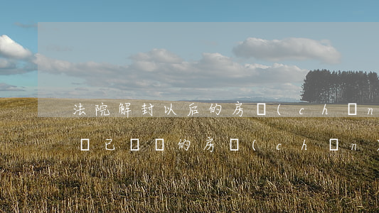 法院解封以后的房產(chǎn)可以過戶嗎(已過戶的房產(chǎn)法院還能查封嗎)
