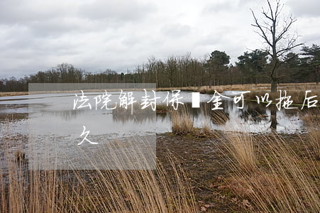 法院解封保證金可以拖后嗎(法院解封需要多久)