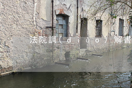 法院調(diào)解書可以不公開嗎