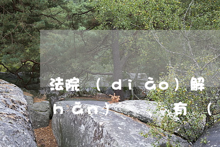 法院調(diào)解書可以辦理房產(chǎn)過戶嗎(有調(diào)解書可以直接過戶嗎)
