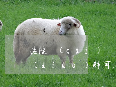 法院財(cái)產(chǎn)分割的調(diào)解可以反悔嗎(離婚財(cái)產(chǎn)分割后悔了 能起訴判回嗎?)