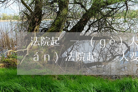 法院起訴一個(gè)人需要多少錢(qián)(法院起訴別人要多少錢(qián))