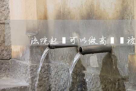 法院起訴可以做高鐵嗎(被起訴了能坐高鐵嗎)