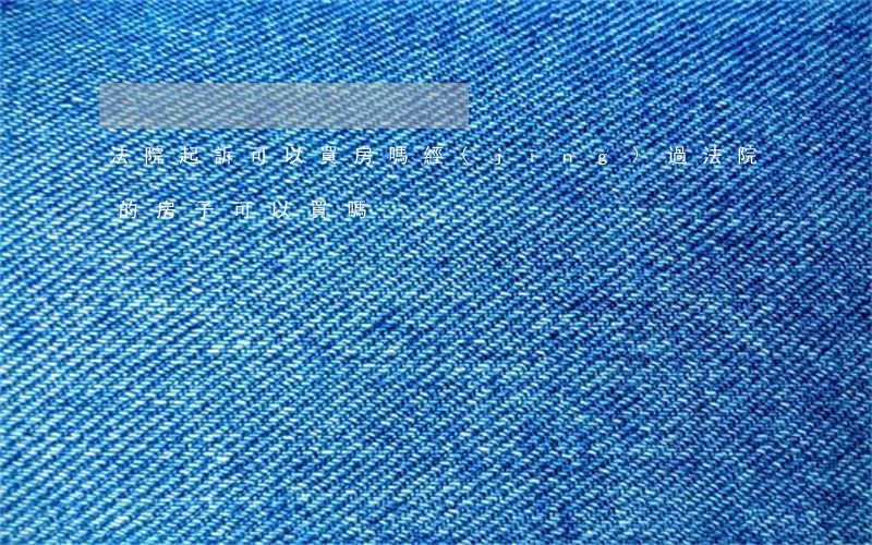 法院起訴可以買房嗎(經(jīng)過法院的房子可以買嗎)