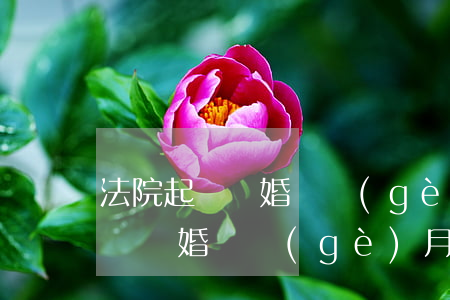 法院起訴離婚兩個(gè)星期可以離嗎(起訴離婚幾個(gè)月能判下來)